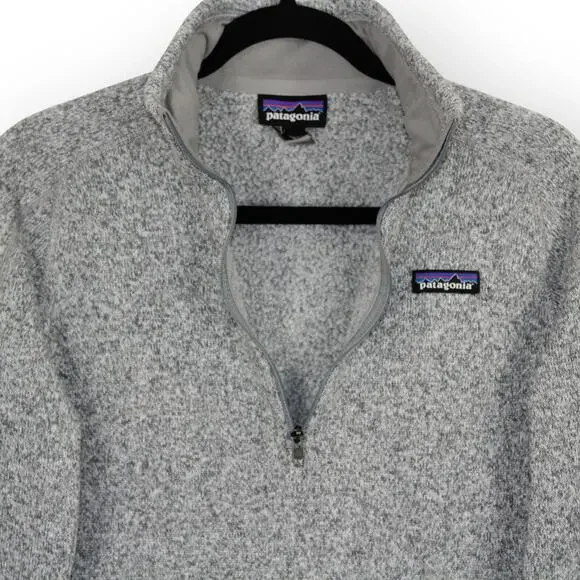 Patagonia (S/M) W's Better Sweater 1/4-Zip Heather Grey - Picture 7 of 8